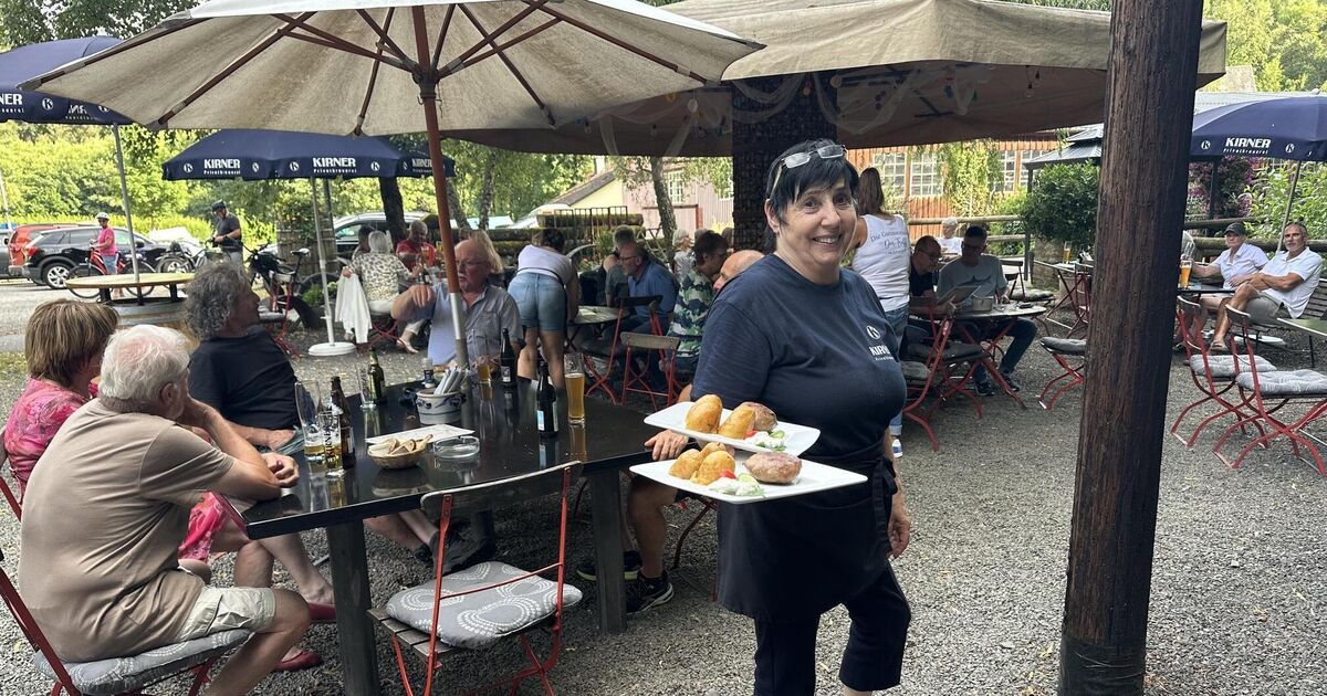 Gastronomy in the Birkenfeld district: The beer garden in Katzenloch has a ...
