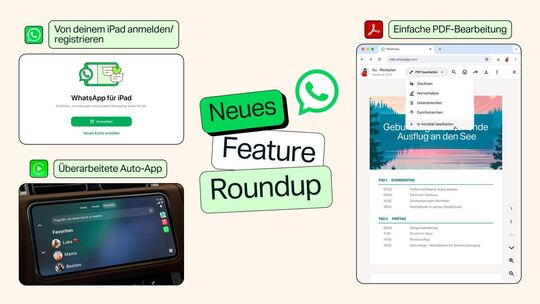 Rollout neuer Funktionen bei Whatsapp