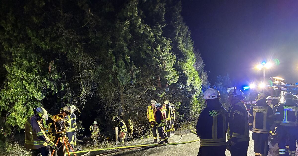 Einsatz an der Kreisgrenze: Feuerwehr löscht Waldbrand an der B8 im ...