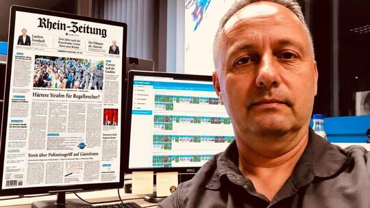Keine Seite der Rhein-Zeitung und ihrer Heimatausgaben kommt ungeprüft an Ralf Weis im Leitstand vorbei, bevor sie in Druck geht Keine Seite der Rhein-Zeitung und ihrer Heimatausgaben kommt ungeprüft an Ralf Weis im Leitstand vorbei, bevor sie in Druck geht