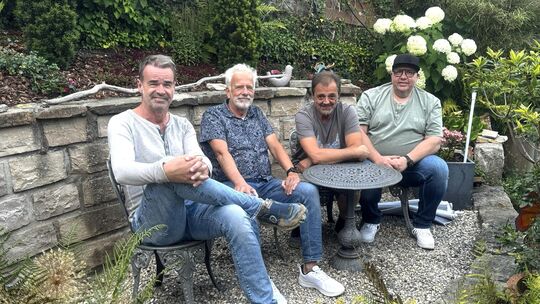 Kurze Pause beim Probenabend der @coustics beim Besuch der Rhein-Zeitung.