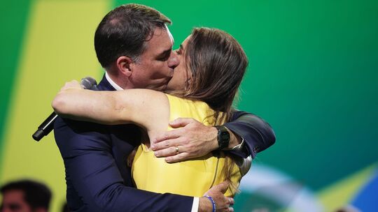 Flavio Bolsonaro beim Parteitag Flavio Bolsonaro beim Parteitag