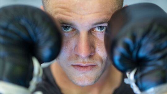 Boxen: Supermittelgewicht, Zachenhuber beim Training