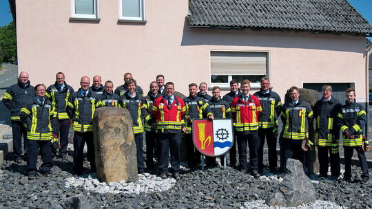 Die aktuelle Einsatzabteilung der Freiwilligen Feuerwehr Freilingen, die in diesem Jahr ihren 130. Geburtstag am vierten Augustw