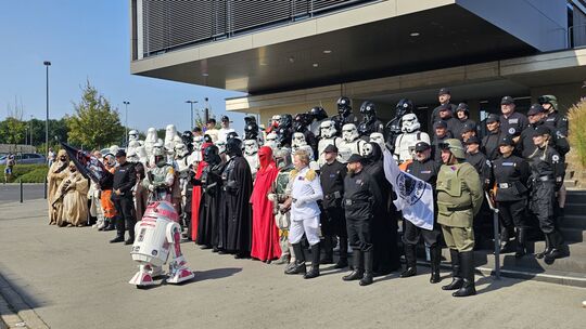 Das VG-Rathaus der Pellenz wird am Samstag wieder als eindrucksvolle Kulisse dienen, wenn sich die Mitglieder der German Garriso
