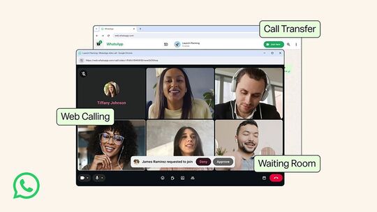 Web-Anrufe auf WhatsApp