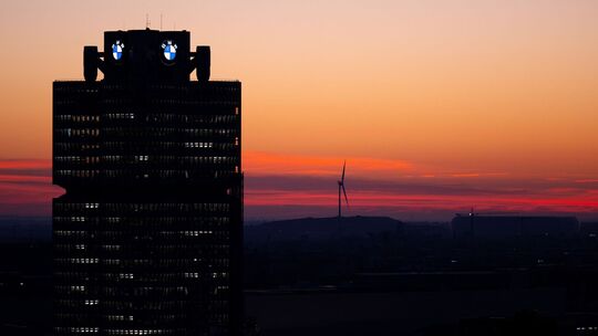 Sonnenaufgang in München