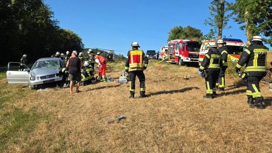 Zwischen Verscheid und Glockscheid ist es auf einem Landwirtschaftsweg zu einem Unfall gekommen.