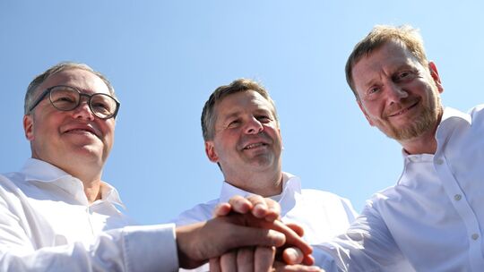 Ministerpräsidenten zum Austausch im Mitteldeutschen Revier