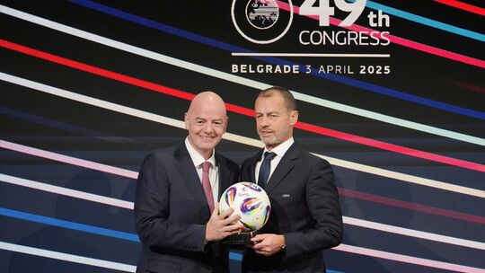 Gianni Infantino und Aleksander Ceferin
