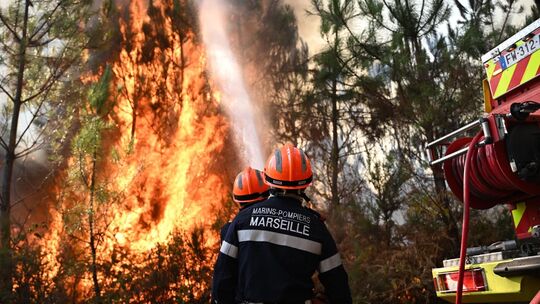 Waldbrände in Frankreich