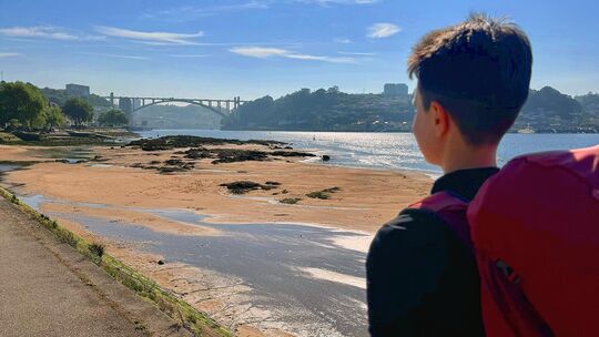 Blick zurück auf Porto: Anna Brauns erste Etappe des Jakobswegs.