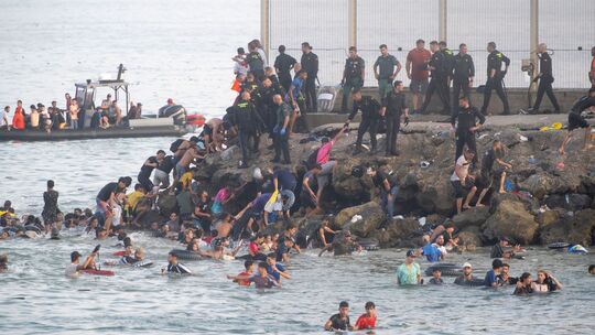 Migranten in Spanien - Exklave Ceuta