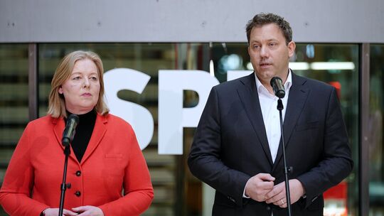 Bärbel Bas und Lars Klingbeil Bärbel Bas und Lars Klingbeil