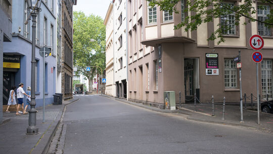 Unter anderem der Burgstraße nahe des Florinsmarkts in der Koblenzer Altstadt hat es in der Nacht vom 31. Juli auf den 1. August