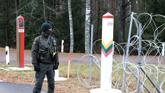 Lage an der litauisch-belarussischen Grenze