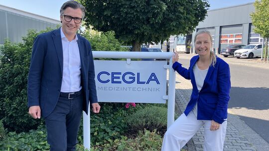 Jens und Andrea Ebinger sind Geschäftsführer der Cegla Medizintechnik in Montabaur mit Sitz am Horresser Berg.