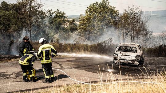 Der riesige Flächenbrand bei Reichenbach im Kreis Birkenfeld hatte eine Einsatzgrößenordnung, bei dem das Lagezentrum des Landes