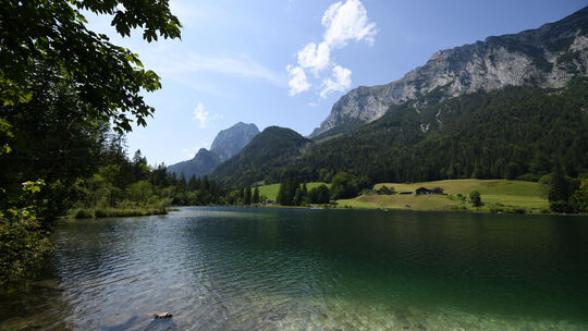 Auch wenn es nicht mit dem Meer vergleichbar ist, bieten Bergseen ein schönes Panorama.