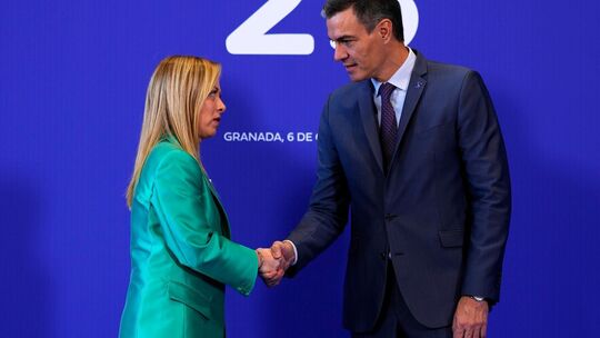 Meloni und Sanchez