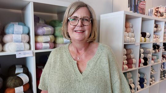 Petra Bauer, Inhaberin des neuen Wollfachgeschäfts "Mein Strickzeug" am Buttermarkt in Linz, wird zwei Jahre lang durch Fördermi Petra Bauer, Inhaberin des neuen Wollfachgeschäfts "Mein Strickzeug" am Buttermarkt in Linz, wird zwei Jahre lang durch Fördermi