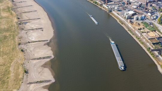 Niedrigwasser im Rhein