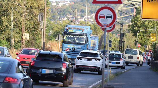 Auf der B42 lief der Verkehr am Montagmorgen noch „normal". Auf der B42 lief der Verkehr am Montagmorgen noch „normal".