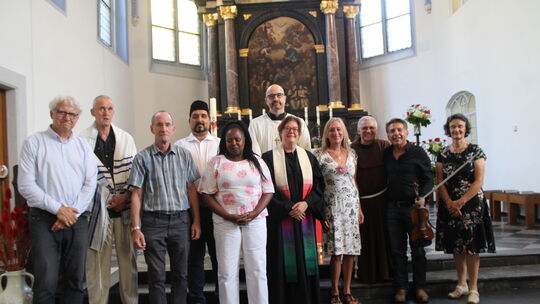 Sie alle wirkten an dieser besonderen Veranstaltung mit (von links): Ralf Skähr-Zöller, Rolf Westermayer, Ansir Ahmad, Salome Ng