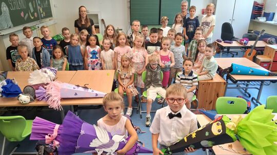 In zwei ersten Klassen starten die Schulanfänger in Heimbach in ihren neuen Lebensabschnitt. In die Klasse 1a gehen nun Pheline
