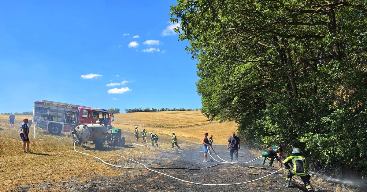 Fire starts while mulching: Brush fire near Griebelschied spreads to ...