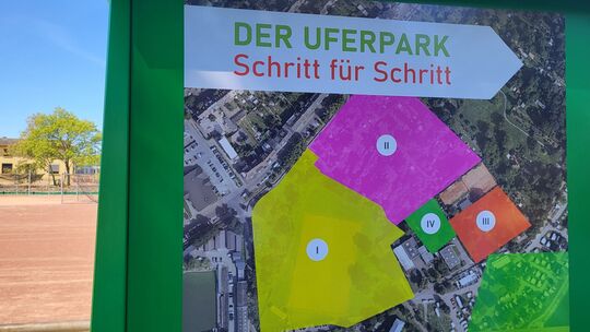 In insgesamt vier Bauabschnitten wird der neue Naherholungsraum in den nächsten Jahren Form annehmen.