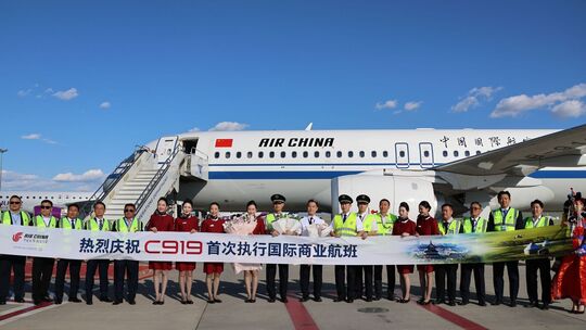 Chinas Passagierjet C919 absolviert ersten Linienflug