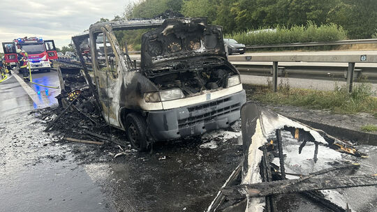 Das Wohnmobil konnte nach dem Feuer Anfang August auf der A3 bei Nentershausen nicht mehr gerettet werden.