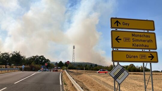 Waldbrand im Hürtgenwald Waldbrand im Hürtgenwald