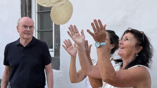 Alle Hände voll zu tun, aber mit viel Leidenschaft und Freude dabei: Die Mitglieder des Partnerschaftskreises Lahnstein-Montesil