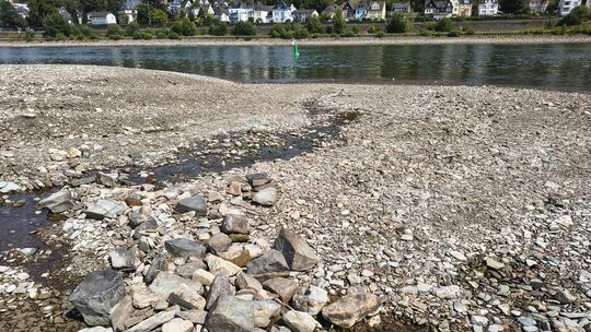 Tatsächlich kam jetzt kein Tropfen der Ahr mehr im Rhein an.