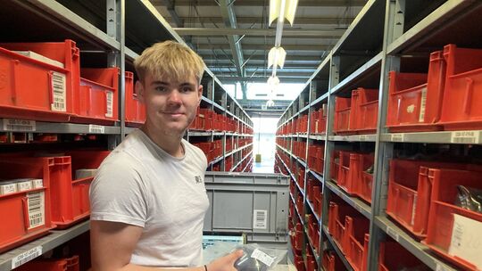 Elias Zießmann (17) aus Wittlich macht eine Ausbildung zum Fachlageristen bei Suki in Landscheid.