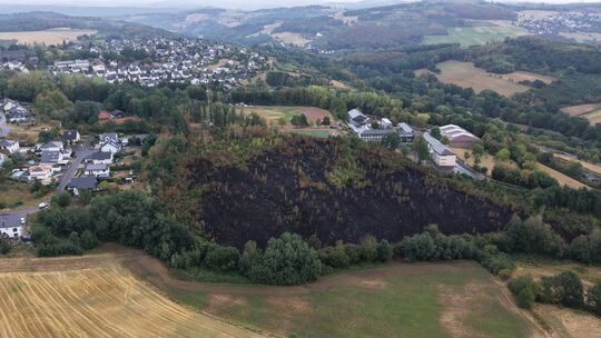 Nach dem Brand wird das Ausmaß erst so richtig klar. Rund zehn Hektar haben in Flammen gestanden.