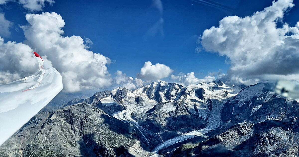 Montabaurer Segelflieger genießen Panorama der Alpen