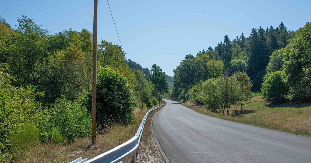 New construction of the L169 near Baumholder: After the road construction ...