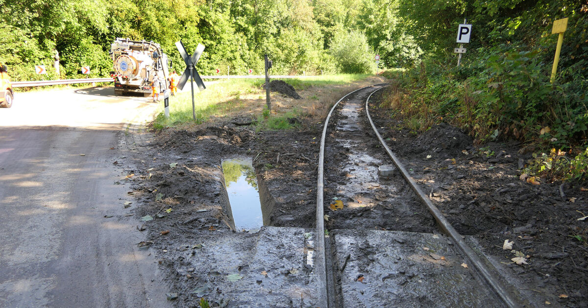 Brohltalbahn konnte trotz Hangrutsch planmäßig fahren