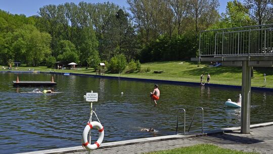 Badegäste im Simmerner Naturfreibad müssen achtsam sein. Der Grund: Im Wasser wurden Blaualgen nachgewiesen.