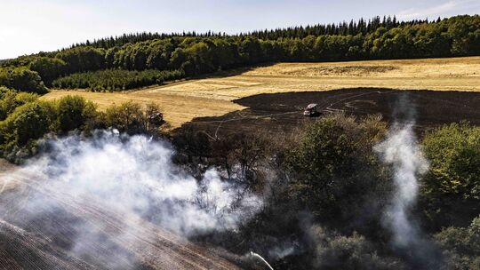 Der Waldbrand in Schwollen vor gut zwei Wochen konnte noch mit Kräften aus dem Landkreis Birkenfeld gelöscht werden. Bei noch gr