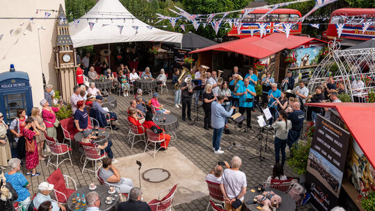 Orchester "German Winds" unter der Leitung von Sven Hellinghausen.