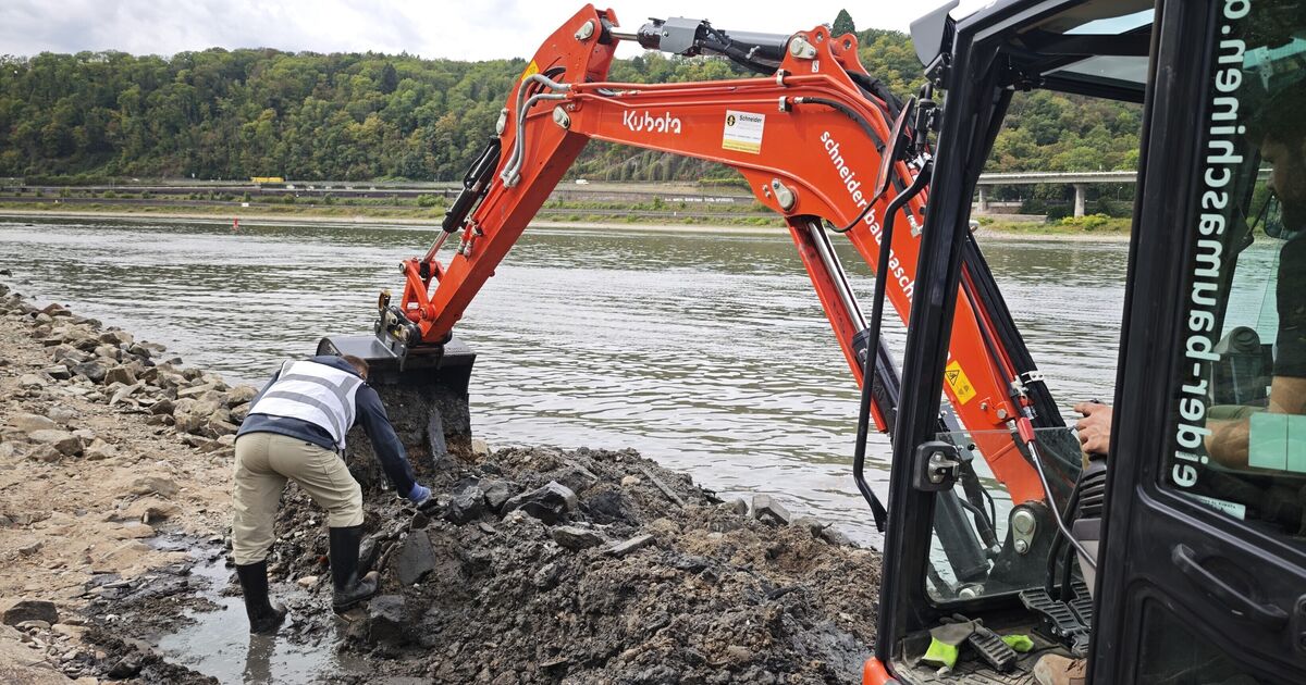 Exposed by low water: Tracing the origins: How the plane wreck was ...