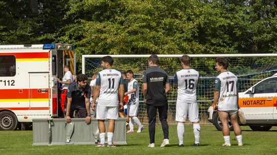 Nach 17 Minuten musste die Partie zwischen dem SV Binningen und dem SV Oberzissen wegen einer schweren Verletzung des Oberzissen