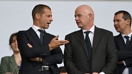 Aleksander Ceferin und Gianni Infantino