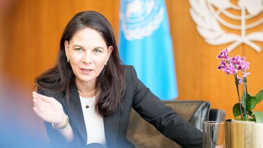 Annalena Baerbock bei der UN Annalena Baerbock bei der UN