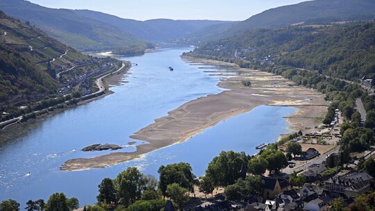 Trockenheit im Rhein Trockenheit im Rhein