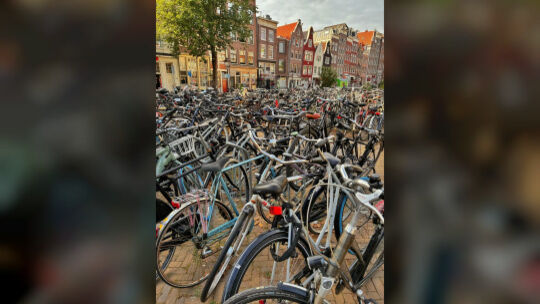 In Amsterdam kann schon die Suche nach dem eigenen Rad auf dem Parkplatz
zur Herausforderung werden.